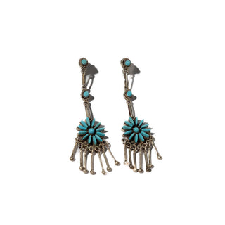 Blue Sunburst Dangles