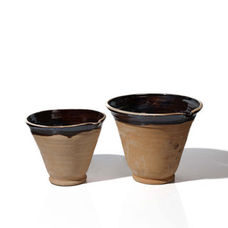 Vintage Brown Portuguese Nesting Bowls (large)