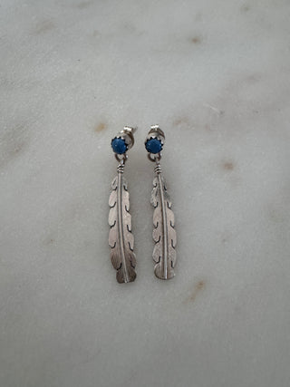 Whispering Sky Feather Earrings