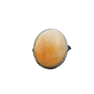 Ernest Hawthorne - Spiny Oyster & Sterling Silver Ring - Size 7.5