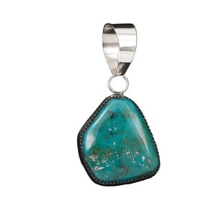 Leslie Nez - Turquoise & Sterling Silver Pendant