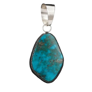 Leslie Nez - Turquoise & Sterling Silver Pendant