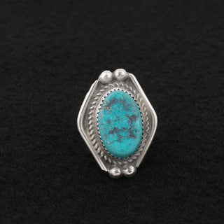 Leslie Nez Turquoise Sterling Silver Ring Size 5.5