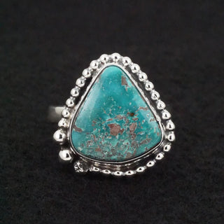 Randy Billy Turquoise Silver Ring Adjustable