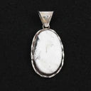 Ernest Hawthorne White Buffalo & Sterling Silver Pendant