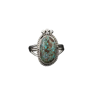 Rena Begay - Turquoise & Sterling Silver Ring - Size 7 5.0