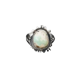 Randy Billy - Turquoise & Sterling Silver Ring - Size 8  4.0