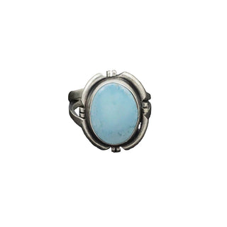 Randy Billy - Turquoise & Sterling Silver Ring - Size 8 6.0