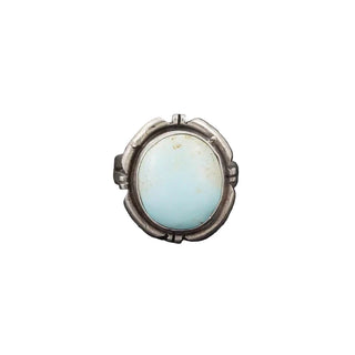 Randy Billy - Turquoise & Sterling Silver Ring - Size 6 5.0