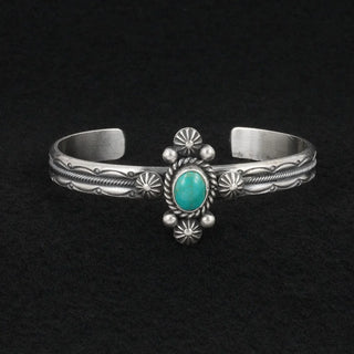 Michael Calladito Turquoise & Sterling Silver Bracelet