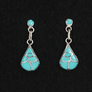 Orena Leekya Turquoise Sterling Silver Earrings