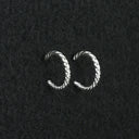 Elaine Tahe Sterling Silver Hoop Earrings