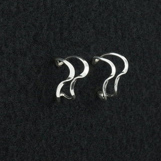 Elaine Tahe Sterling Silver Hoop Earrings