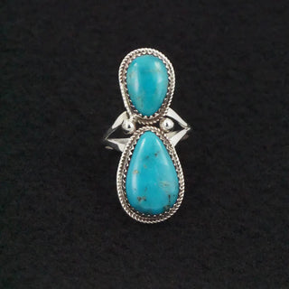 Ernest Hawthorne Turquoise Sterling Silver Ring 7.5