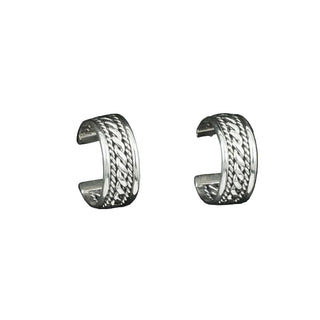 Elaine Tahe - Sterling Silver Hoop Earrings 3.0