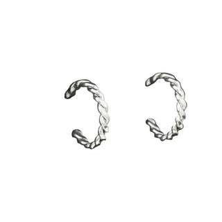 Elaine Tahe - Sterling Silver Hoop Earrings 2.0