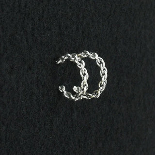 Elaine Tahe Sterling Silver Hoop Earrings