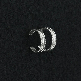 Elaine Tahe Sterling Silver Hoop Earrings