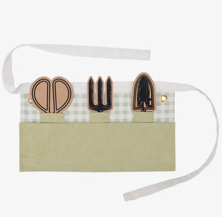 Kids Green Gingham Apron