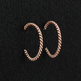 Elaine Tahe Copper Hoop Earrings