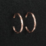 Elaine Tahe Copper Hoop Earrings