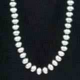 Dorinda Mariano Sterling Silver Navajo Pearl Necklace 16"