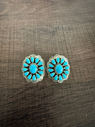 Annette Chicits Turquoise Stone Earrings