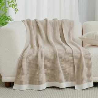 Waffle Knit Throw Blanket