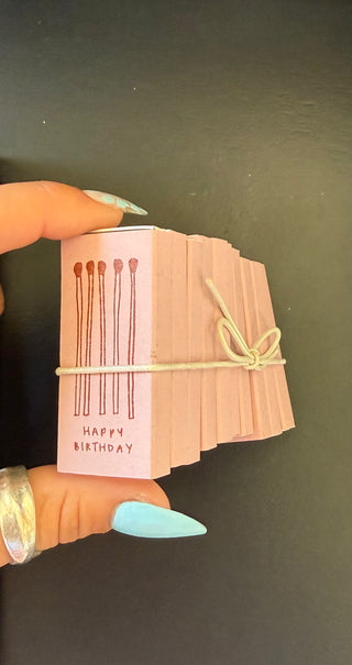 'Happy Birthday' Matchbox