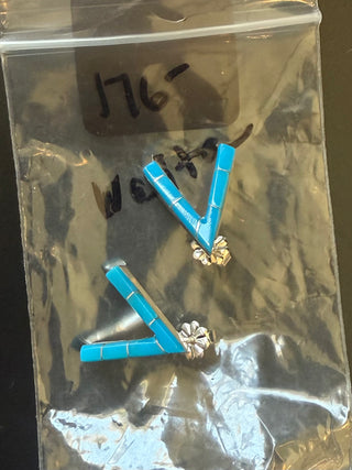 Sterling Silver V-Shaped Earrings
