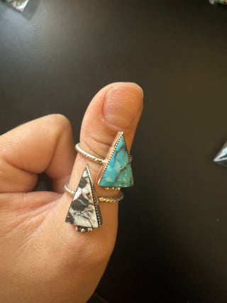 Sterling Silver Triangle Ring