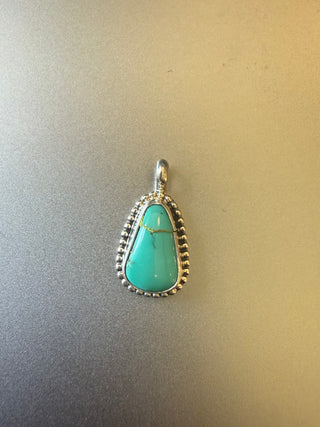 Navajo - Jan Mariano - Triangle Teal Pendant