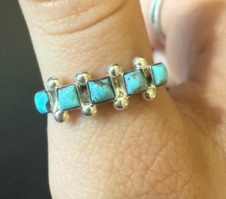 Five Stone Turquoise Ring