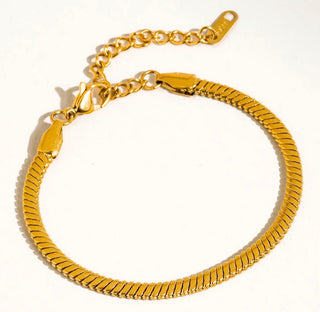 Levante 18K Gold Non- Tarnish Classic Snake Chain Bracelet