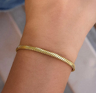 Levante 18K Gold Non- Tarnish Classic Snake Chain Bracelet
