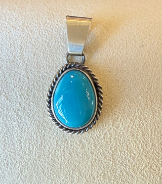 Rena Begay turquoise & Sterling Silver Pendant
