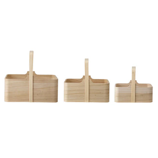 Paulownia Wood Nesting Boxes w/ Handles (medium)