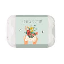 Flowers For You Egg Carton