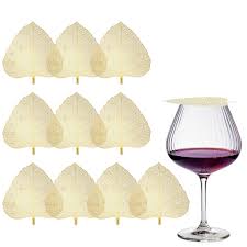 Stainless Steel Leaf Wine Glass Cover