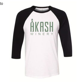 Akash Winery Baseball Tee (white/black)