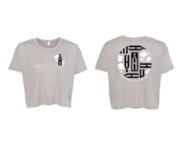 Akash Winery Flower Seal Crop Top (grey/black)