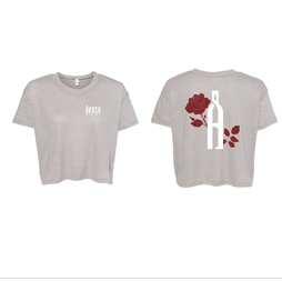 Akash Winery Crop Top Flower Seal (red print)