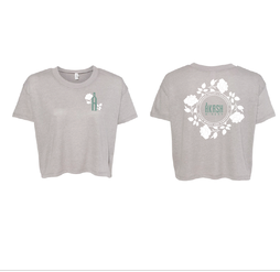 Akash Winery Crop Top Flower Seal (white print)